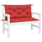 vidaXL Gartenbank-Auflagen 2 Stk. Rot 100x50x7 cm Oxford-Gewebe vidaXL Gartenbank-Auflagen 2 Stk. Rot 100x50x7 cm Oxford-Gewebe