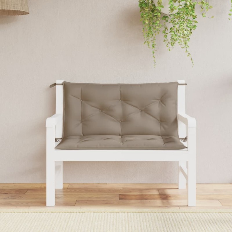 vidaXL Gartenbank-Auflagen 2 Stk. Taupe 100x50x7 cm Oxford-Gewebe vidaXL Gartenbank-Auflagen 2 Stk. Taupe 100x50x7 cm Oxford-Gewebe