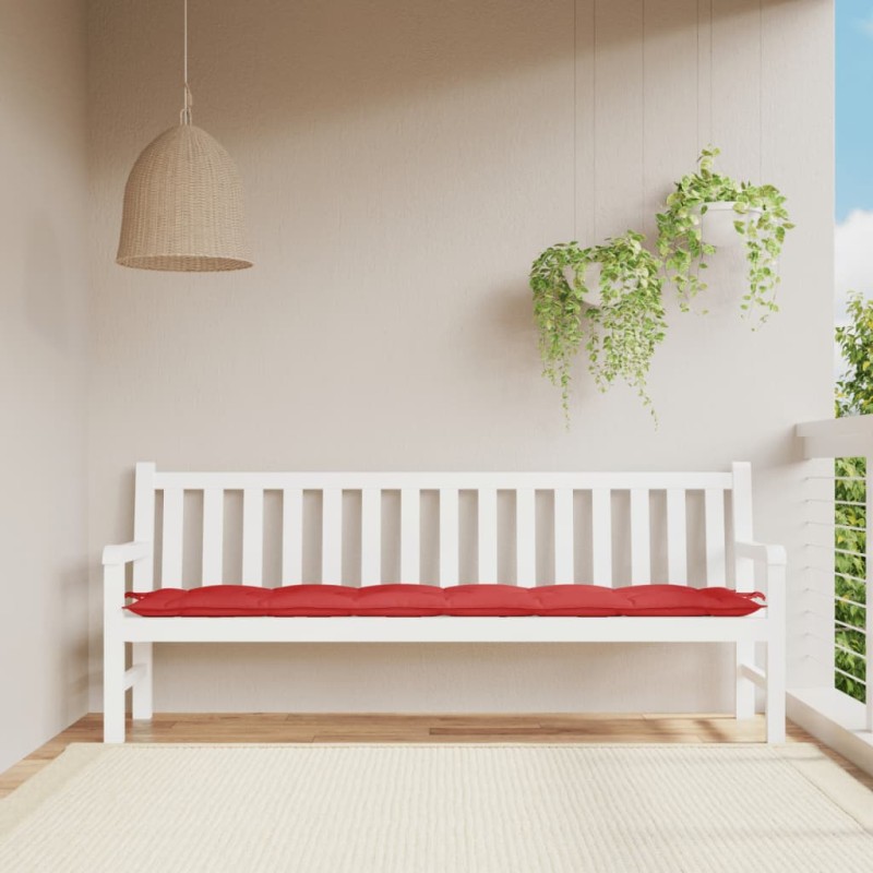 vidaXL Gartenbank-Auflage Rot 200x50x7 cm Oxford-Gewebe vidaXL Gartenbank-Auflage Rot 200x50x7 cm Oxford-Gewebe