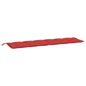 vidaXL Gartenbank-Auflage Rot 200x50x7 cm Oxford-Gewebe