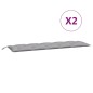 vidaXL Gartenbank-Auflagen 2 Stk. Grau 180x50x7 cm Oxford-Gewebe vidaXL Gartenbank-Auflagen 2 Stk. Grau 180x50x7 cm Oxford-Gewebe
