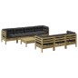 vidaXL 8-tlg. Garten-Sofagarnitur mit Kissen Kiefernholz Imprägniert vidaXL 8-tlg. Garten-Sofagarnitur mit Kissen Kiefernholz Imprägniert
