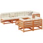 vidaXL 8-tlg. Garten-Sofagarnitur mit Kissen Wachsbraun Kiefernholz vidaXL 8-tlg. Garten-Sofagarnitur mit Kissen Wachsbraun Kiefernholz