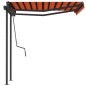 vidaXL Markise Automatisch Einziehbar mit Pfosten 3,5x2,5 m vidaXL Markise Automatisch Einziehbar mit Pfosten 3,5x2,5 m