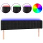 vidaXL LED Kopfteil Schwarz 183x16x78/88 cm Samt vidaXL LED Kopfteil Schwarz 183x16x78/88 cm Samt