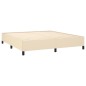 vidaXL Boxspringbett mit Matratze Creme 180x200 cm Stoff vidaXL Boxspringbett mit Matratze Creme 180x200 cm Stoff