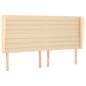vidaXL Boxspringbett mit Matratze Creme 160x200 cm Stoff vidaXL Boxspringbett mit Matratze Creme 160x200 cm Stoff