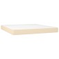 vidaXL Boxspringbett mit Matratze & LED Creme 180x200 cm Stoff vidaXL Boxspringbett mit Matratze & LED Creme 180x200 cm Stoff