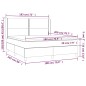 vidaXL Boxspringbett mit Matratze Creme 180x200 cm Stoff vidaXL Boxspringbett mit Matratze Creme 180x200 cm Stoff