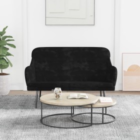 vidaXL Sitzbank Schwarz 110x76x80 cm Samt