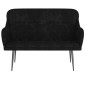 vidaXL Sitzbank Schwarz 110x76x80 cm Samt vidaXL Sitzbank Schwarz 110x76x80 cm Samt