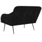 vidaXL Sitzbank Schwarz 110x76x80 cm Samt vidaXL Sitzbank Schwarz 110x76x80 cm Samt