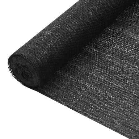 vidaXL Zaunblende Schwarz 1x50 m HDPE 75 g/m² 