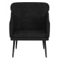 vidaXL Sessel Schwarz 63x76x80 cm Samt vidaXL Sessel Schwarz 63x76x80 cm Samt