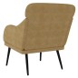 vidaXL Sessel Braun 63x76x80 cm Samt vidaXL Sessel Braun 63x76x80 cm Samt