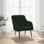 vidaXL Sessel Dunkelgrün 63x76x80 cm Samt vidaXL Sessel Dunkelgrün 63x76x80 cm Samt
