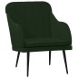 vidaXL Sessel Dunkelgrün 63x76x80 cm Samt vidaXL Sessel Dunkelgrün 63x76x80 cm Samt