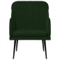 vidaXL Sessel Dunkelgrün 63x76x80 cm Samt vidaXL Sessel Dunkelgrün 63x76x80 cm Samt