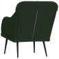 vidaXL Sessel Dunkelgrün 63x76x80 cm Samt vidaXL Sessel Dunkelgrün 63x76x80 cm Samt