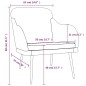 vidaXL Sessel Dunkelgrün 63x76x80 cm Samt vidaXL Sessel Dunkelgrün 63x76x80 cm Samt