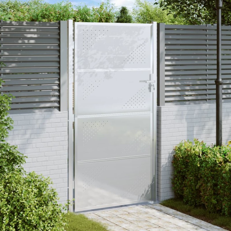vidaXL Gartentor 100x180 cm Edelstahl vidaXL Gartentor 100x180 cm Edelstahl