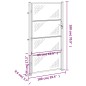 vidaXL Gartentor 100x180 cm Edelstahl vidaXL Gartentor 100x180 cm Edelstahl
