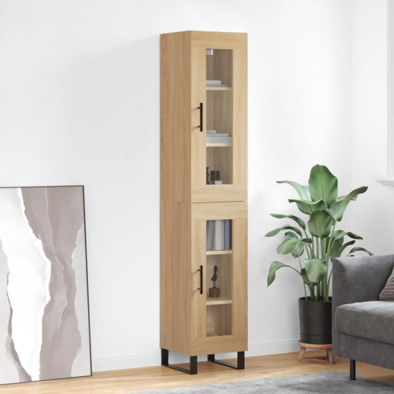 Highboard Sonoma-Eiche 34,5x34x180 cm Holzwerkstoff Highboard Sonoma-Eiche 34,5x34x180 cm Holzwerkstoff