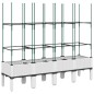 vidaXL Pflanzkübel mit Rankgitter Weiß 160x40x142,5 cm PP vidaXL Pflanzkübel mit Rankgitter Weiß 160x40x142,5 cm PP