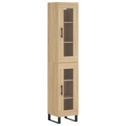 Highboard Sonoma-Eiche 34,5x34x180 cm Holzwerkstoff