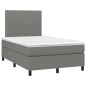 vidaXL Boxspringbett mit Matratze Dunkelgrau 120x190 cm Stoff vidaXL Boxspringbett mit Matratze Dunkelgrau 120x190 cm Stoff
