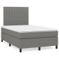 vidaXL Boxspringbett mit Matratze Dunkelgrau 120x190 cm Stoff vidaXL Boxspringbett mit Matratze Dunkelgrau 120x190 cm Stoff