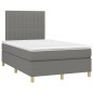 vidaXL Boxspringbett mit Matratze Dunkelgrau 120x190 cm Stoff vidaXL Boxspringbett mit Matratze Dunkelgrau 120x190 cm Stoff