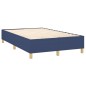 vidaXL Boxspringbett mit Matratze Blau 120x190 cm Stoff vidaXL Boxspringbett mit Matratze Blau 120x190 cm Stoff