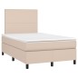vidaXL Boxspringbett Matratze Cappuccino-Braun 120x190 cm Kunstleder vidaXL Boxspringbett Matratze Cappuccino-Braun 120x190 cm Kunstleder