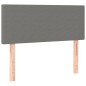 vidaXL Boxspringbett mit Matratze Dunkelgrau 120x190 cm Stoff vidaXL Boxspringbett mit Matratze Dunkelgrau 120x190 cm Stoff