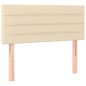 vidaXL Boxspringbett mit Matratze Creme 120x190 cm Stoff vidaXL Boxspringbett mit Matratze Creme 120x190 cm Stoff