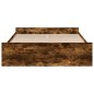vidaXL Bettgestell mit Schubladen Räuchereiche 150x200cm Holzwerkstoff vidaXL Bettgestell mit Schubladen Räuchereiche 150x200cm Holzwerkstoff