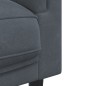 vidaXL 3-tlg. Sofagarnitur mit Kissen Dunkelgrau Samt vidaXL 3-tlg. Sofagarnitur mit Kissen Dunkelgrau Samt
