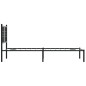 vidaXL Bettgestell mit Kopfteil Metall Schwarz 75x190 cm vidaXL Bettgestell mit Kopfteil Metall Schwarz 75x190 cm
