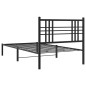 vidaXL Bettgestell mit Kopfteil Metall Schwarz 90x190 cm vidaXL Bettgestell mit Kopfteil Metall Schwarz 90x190 cm