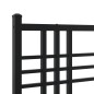 vidaXL Bettgestell mit Kopfteil Metall Schwarz 135x190 cm vidaXL Bettgestell mit Kopfteil Metall Schwarz 135x190 cm