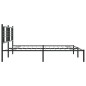 vidaXL Bettgestell mit Kopfteil Metall Schwarz 180x200 cm vidaXL Bettgestell mit Kopfteil Metall Schwarz 180x200 cm