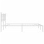 vidaXL Bettgestell mit Kopfteil Metall Weiß 150x200 cm vidaXL Bettgestell mit Kopfteil Metall Weiß 150x200 cm