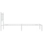 vidaXL Bettgestell mit Kopfteil Metall Weiß 75x190 cm vidaXL Bettgestell mit Kopfteil Metall Weiß 75x190 cm