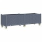 vidaXL Pflanzkasten mit Rollen Grau 160x50x54 cm PP vidaXL Pflanzkasten mit Rollen Grau 160x50x54 cm PP
