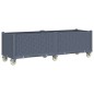 vidaXL Pflanzkasten mit Rollen Grau 160x50x54 cm PP vidaXL Pflanzkasten mit Rollen Grau 160x50x54 cm PP