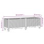 vidaXL Pflanzkasten mit Rollen Grau 160x50x54 cm PP vidaXL Pflanzkasten mit Rollen Grau 160x50x54 cm PP
