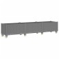 vidaXL Pflanzkasten mit Rollen Hellgrau 240x50x54 cm PP vidaXL Pflanzkasten mit Rollen Hellgrau 240x50x54 cm PP