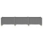 vidaXL Pflanzkasten mit Rollen Hellgrau 240x50x54 cm PP vidaXL Pflanzkasten mit Rollen Hellgrau 240x50x54 cm PP