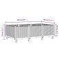 vidaXL Pflanzkasten mit Rollen Weiß 150x80x54 cm PP vidaXL Pflanzkasten mit Rollen Weiß 150x80x54 cm PP